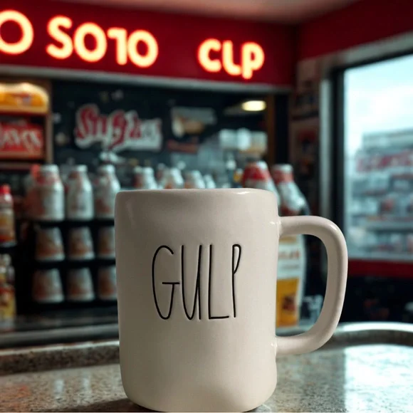 Rae Dunn Mug with 'GULP' Text - Picture 1 of 1